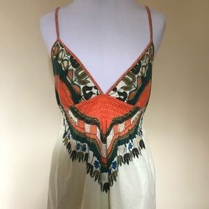 Free People Boho Stappy Tunic Size Small.